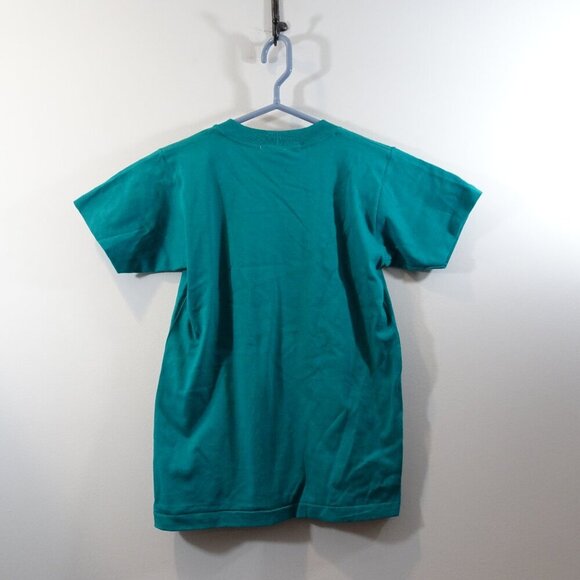 Y2K Looney Tunes DAFFY DUCK T-Shirt Youth Size M 1998 Green Short Sleeve - Picture 4 of 4